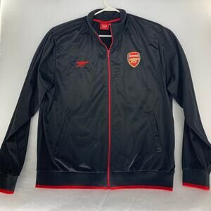 Arsenal FC Football Club Track Top Jacket Men's Black Size 3XL